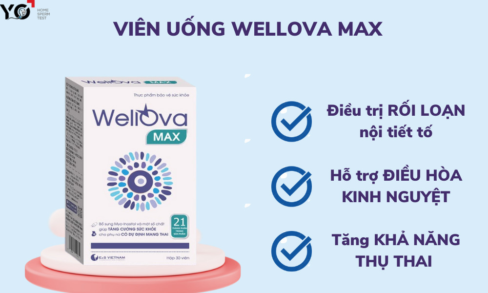 WellOva Max giúp điều hoà Testosterone và điều trị rối loạn nội tiết tố nữ