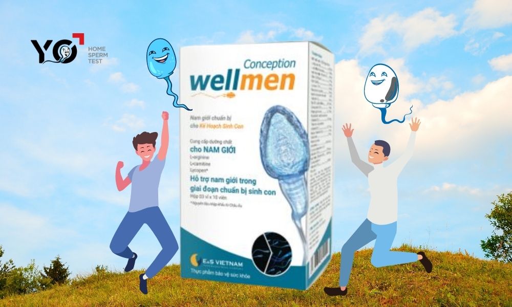 Viên uống bổ tinh trùng Wellmen giúp tăng cơ hội thụ thai thành công