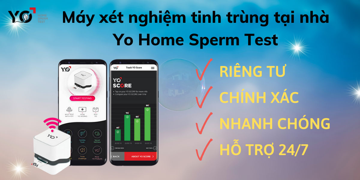 Xét nghiệm tinh dịch đồ ngay tại nhà bằng Yo Home Sperm Test