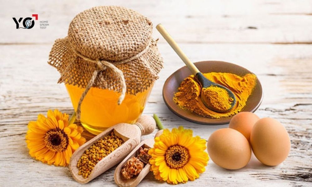 Cách chữa yếu sinh lý bằng trứng gà kết hợp bột nghệ và mật ong