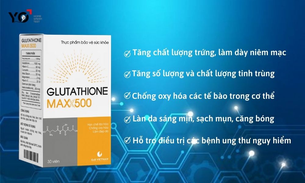 Glutathione Maxx 500 - Sản phẩm với nhiều công dụng vượt trội