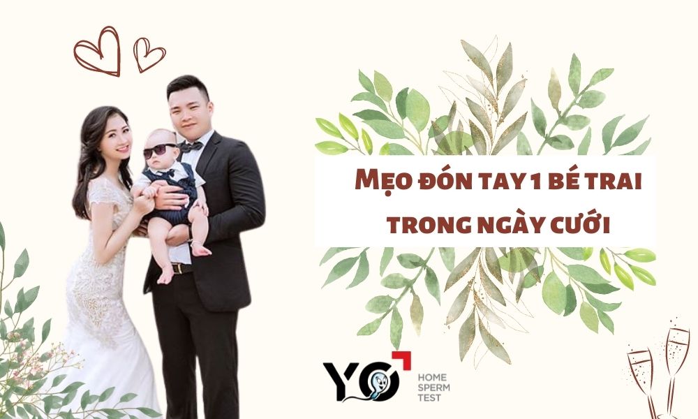 Mẹo đón tay 1 bé trai trong ngày cưới
