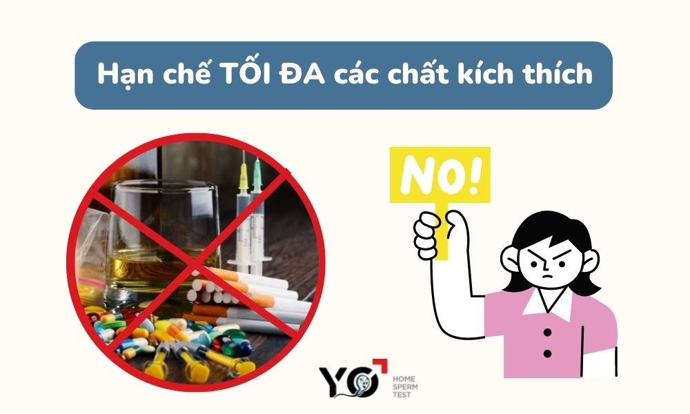 Không nên dùng chất kích thích
